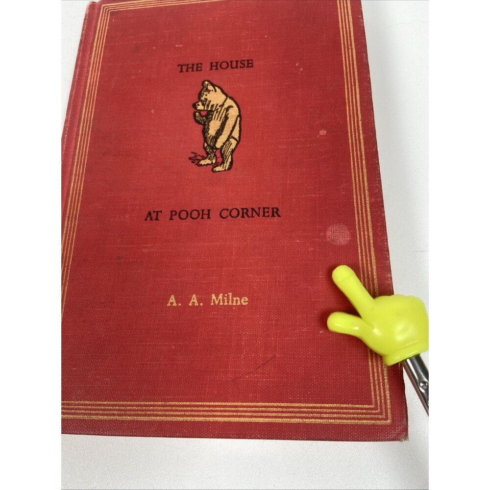 Vintage 1961 Winnie The Pooh The House at Pooh Corner A.A. Milne Hardcover Red